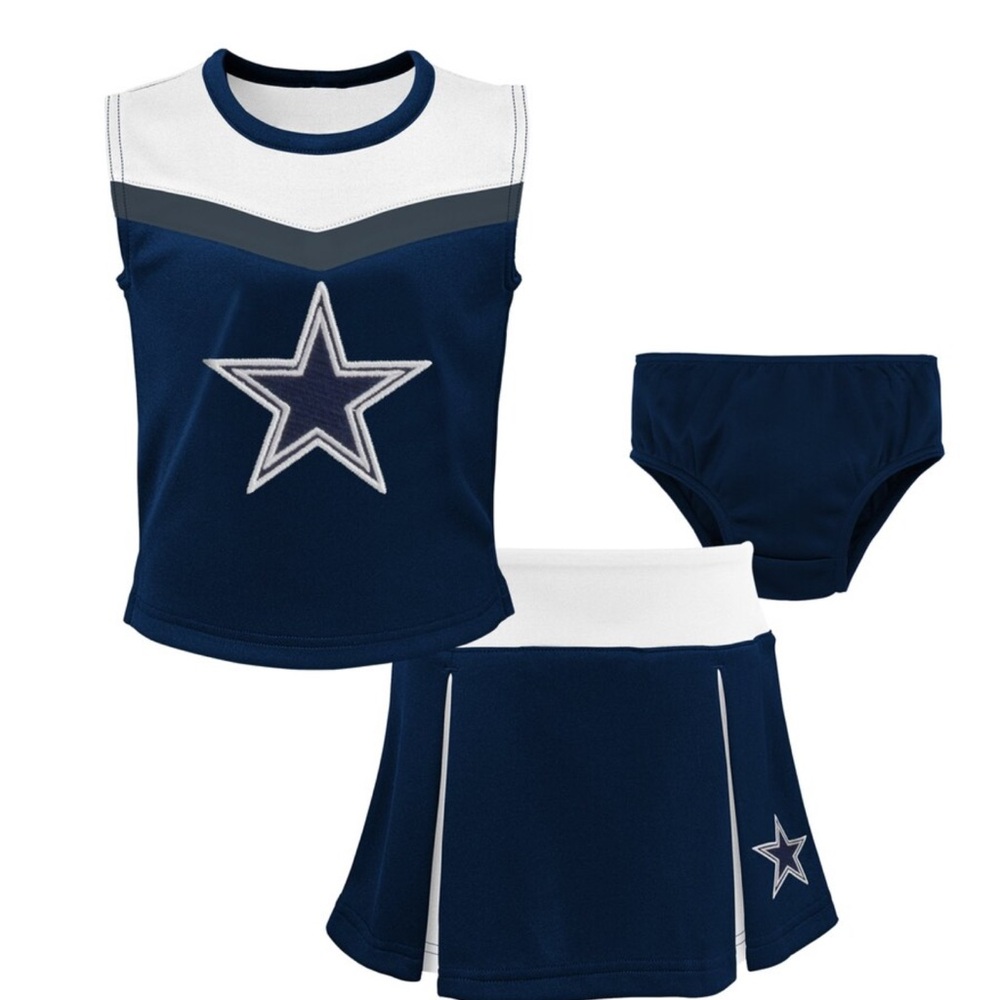 NFL Dallas Cowboys Cheerleader Set for Toddlers 4T